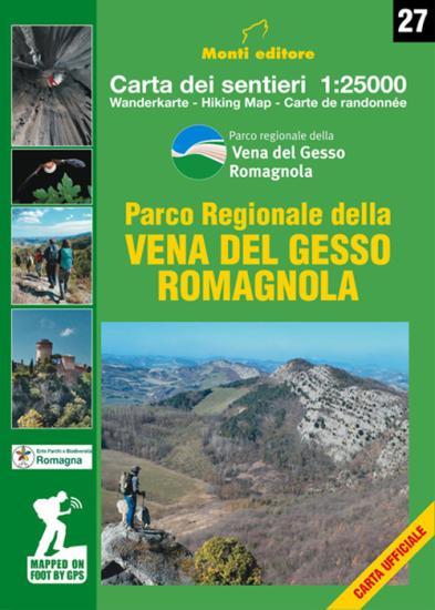 Parco Regionale della Vena del Gesso Romagnola. carta dei sentieri 1:25000