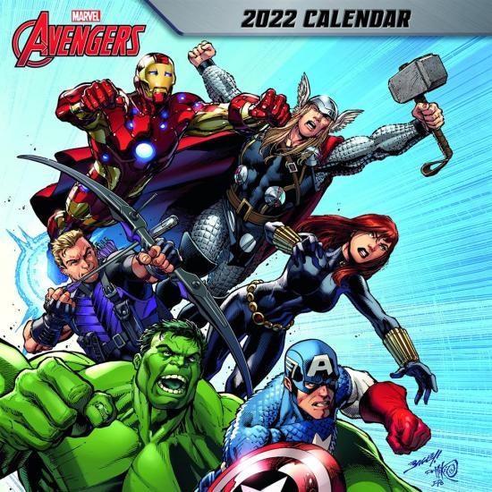 Marvel Avengers Square Calendario 2022