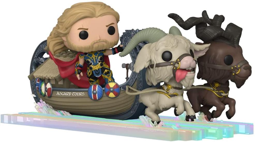 Funko Pop! Marvel Movies: Thor Love And Thunder - Thor On The Goat Boat