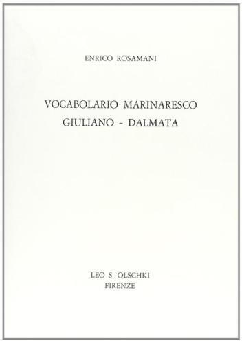 Vocabolario Marinaresco Giuliano-dalmata