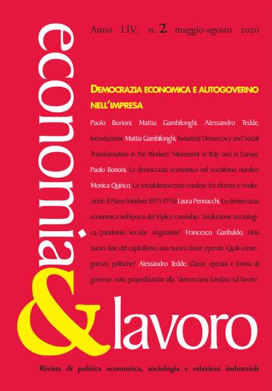 Economia & lavoro (2020). Vol. 2
