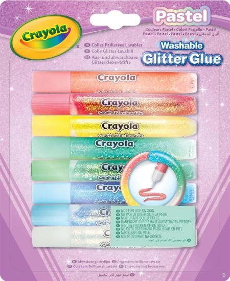 Crayola: 8 Colle Glitter - Pastel
