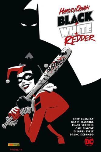 Black+white+redder. Harley Quinn