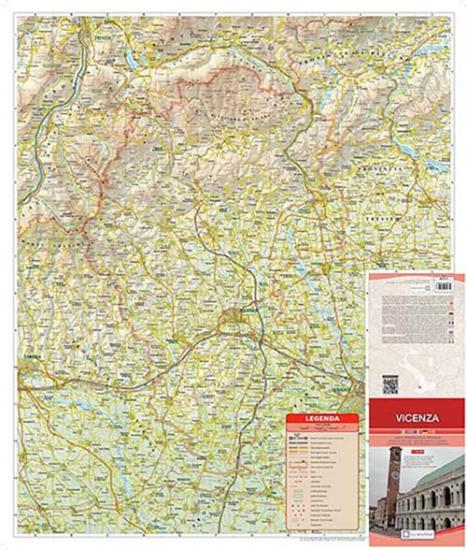 Vicenza. Carta stradale della provincia 1:150.000