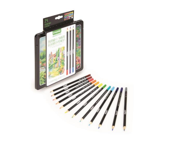 Crayola: 24 Matite Colorate Sfumature E Ombre Signature