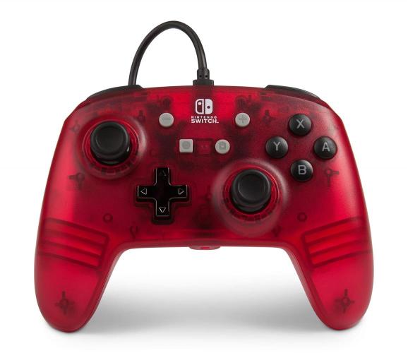 Powera Officially Licensed Nintendo Switch Wired Controller Red Frost Switch