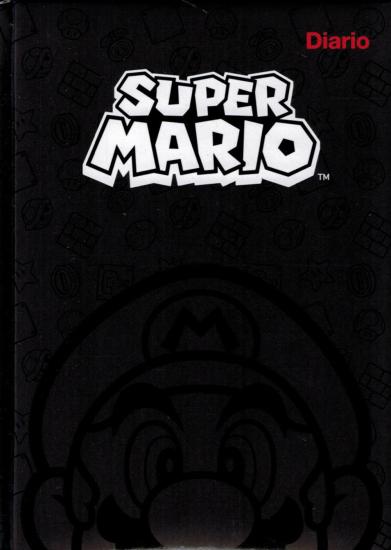 Diario scolastico Super Mario ( formato 18 x 13 copertina nera )