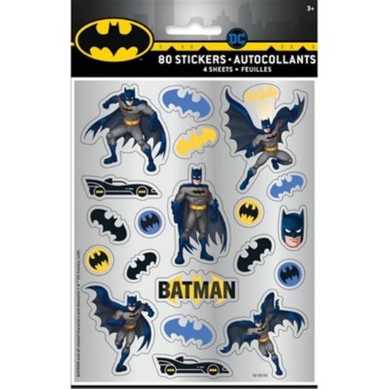 4 Batman Stick Sheet Qs. Set 4 Fogli Con Adesivi Batman