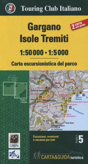Gargano. Isole Tremiti 1:50.000-1:5000. Carta escursionistica del parco. Con Libro: Guida del parco