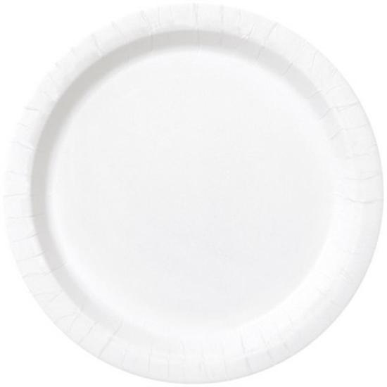 16 Bright White 9In Plates Sup Qs. Piatto 23 Cm Bianco Sup