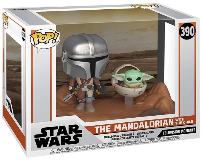 Star Wars: Funko Pop! - Television Moments - Mandalorian With The Child (Vinyl Figure 390)