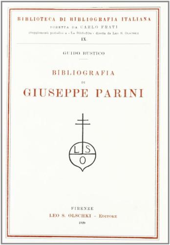 Bibliografia Di Giuseppe Parini