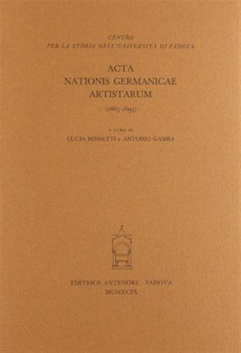 Acta Nationis Germanicae Artistarum (1663-1694)