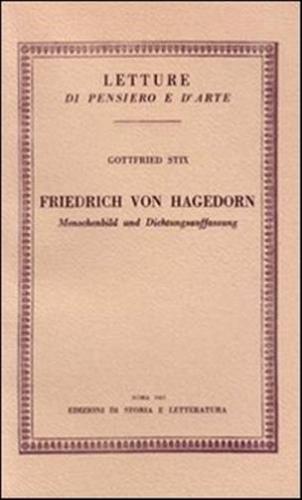 Friedrich Von Hagedorn. Menschenbild Und Dichtungsauffassung