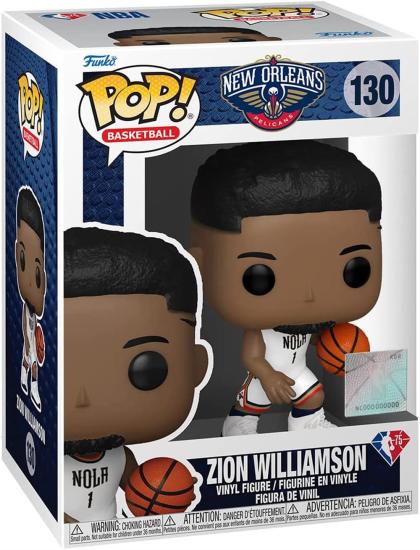 Basketball: Funko Pop - New Orleans Pelicans - Zion Williamson (Vinyl Figure 130)