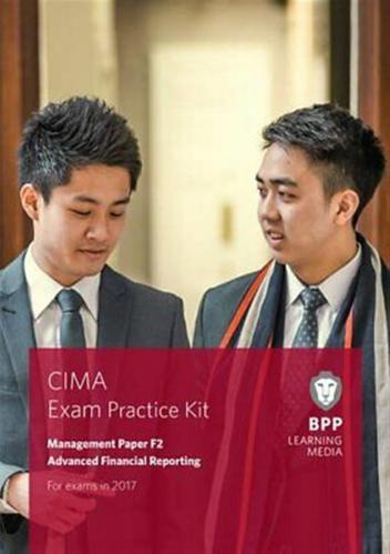 Cima F2 Advanced Financial Reporting Exam Practice Kit By Bpp Learning Media