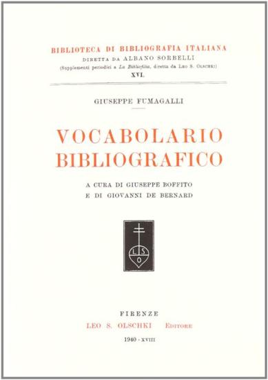 Vocabolario bibliografico