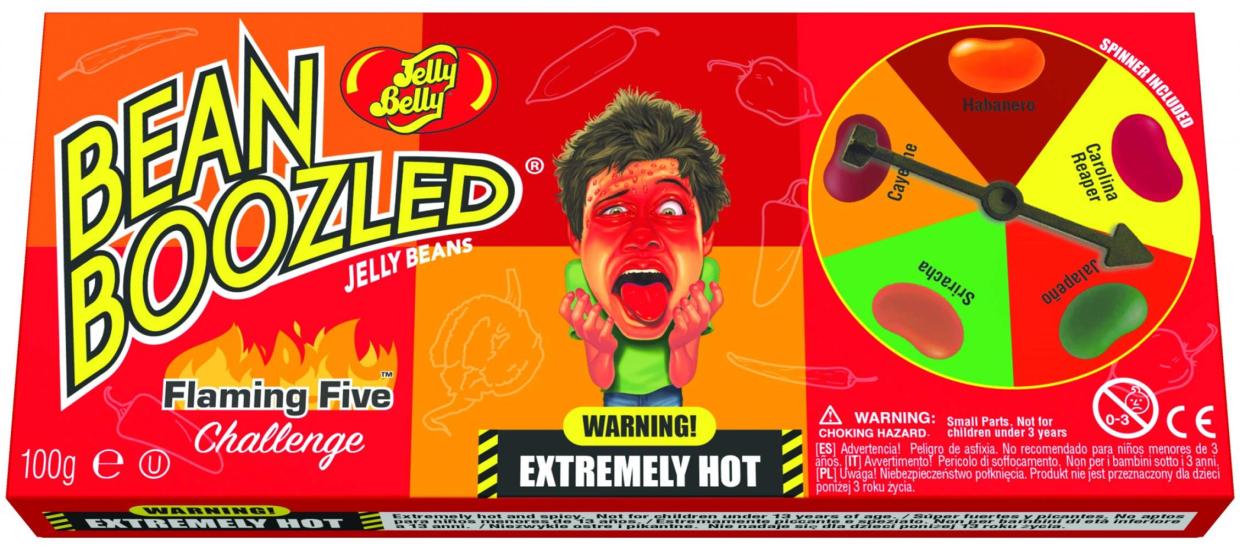 Jelly Belly - Bean Boozled - Flaming Five Roulette 100 Grammi Gioco + Caramelle