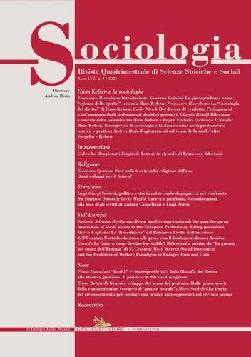 Sociologia. Rivista Quadrimestrale Di Scienze Storiche E Sociali. Ediz. Italiana E Inglese (2023). Vol. 3