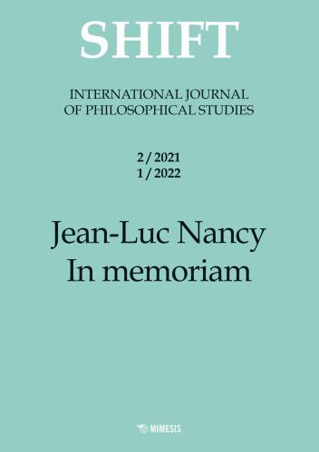 Shift. International Journal Of Philosophical Studies (2021-2022). Vol. 2-1