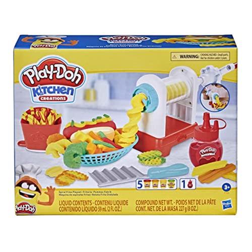 Play-doh Kitchen Creations - Set Di Patatine Fritte A Spirale, Per Bambini Dai 3 Anni In Su, Non Tossico