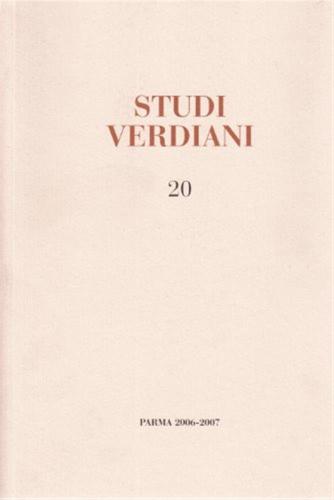 Studi Verdiani. Vol. 20