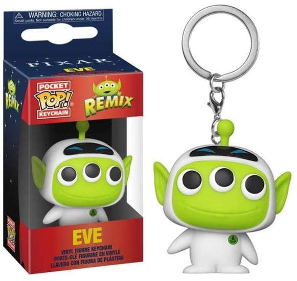 Disney: Funko Pop! Keychain - Pixar Alien Remix - Eve (Portachiavi)