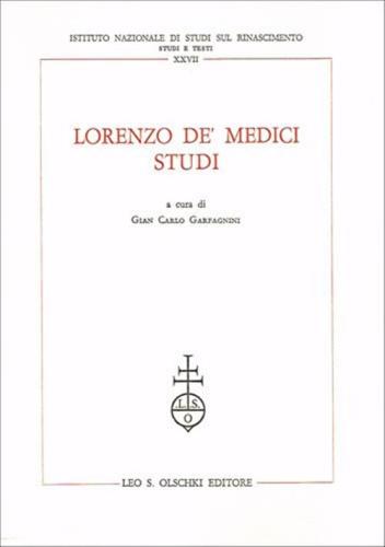 Lorenzo De' Medici. Studi