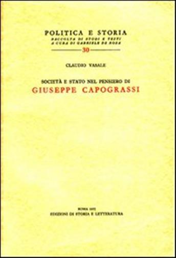 Societ e Stato nel pensiero di Giuseppe Capograssi