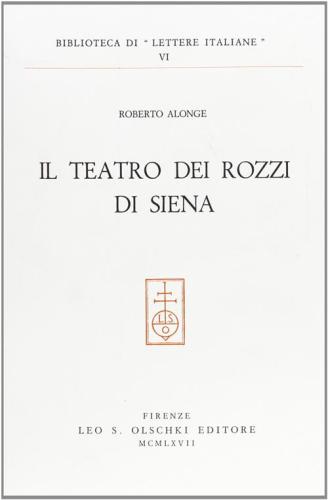 Il Teatro Dei Rozzi Di Siena