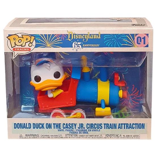 Disney: Funko Pop! Trains - Disneyland 65Th Anniversary - Donald Duck On The Casey Jr. Train Attraction (Vinyl Figure 01)