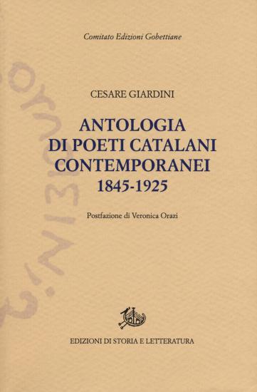 Antologia dei poeti catalani contemporanei (1845-1925)