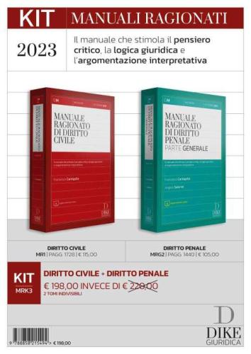 Kit Manuali Ragionati Civile E Penale. Con Aggiornamento Online