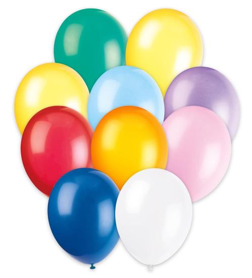 Unique Party: 10Ct 12'' Std Assortd Balloons