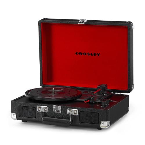 Crosley - Cruiser Plus Deluxe Portable Turntable (black)- Now With Bluetooth Out (giradischi)
