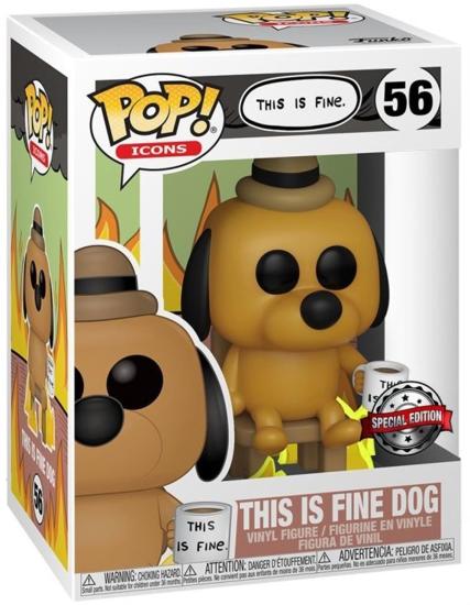 This Is Fine..: Funko Pop! Icons - This Is Fine Dog (Limited) (Vinyl Figure 56)