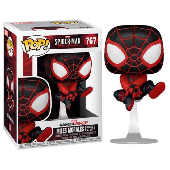 Marvel: Funko Pop! - Spider-Man Miles Morales - Miles Morale Bodega Cat Suit (Bobble-Head) (Vinyl Figure 767)