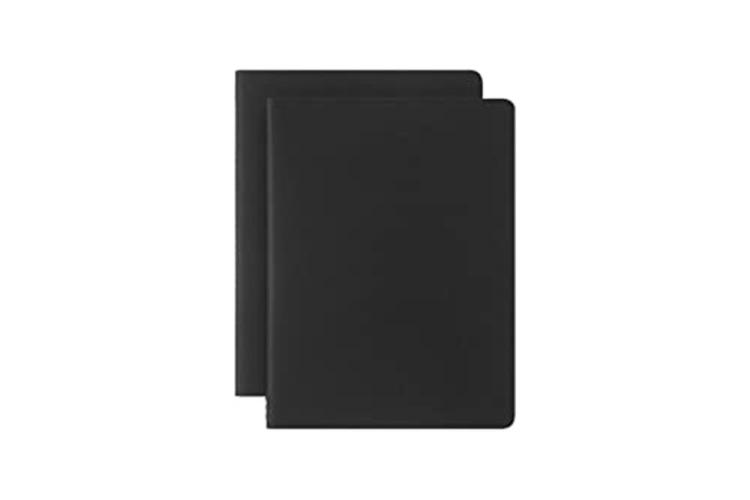 Smart Cahier. Extra-large, Plain, 2 Pieces, Black