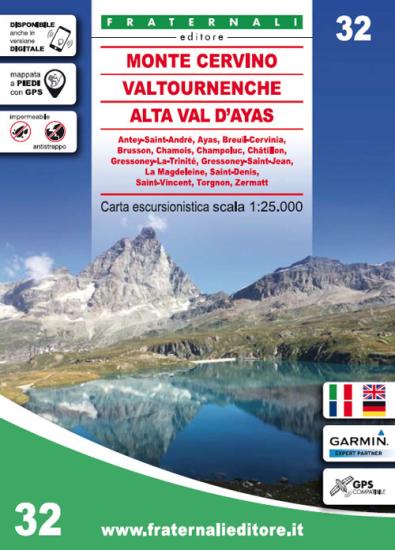 Carta n. 32. Monte Cervino, Val Tournenche, Alta Val d'Ayas