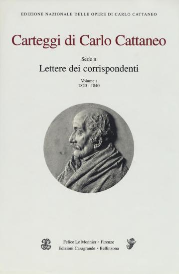 Carteggi di Carlo Cattaneo. Vol. 1