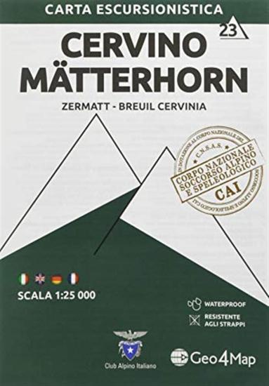 Carta escursionistica Cervino-Matterhorn (Zermatt, Cervinia)