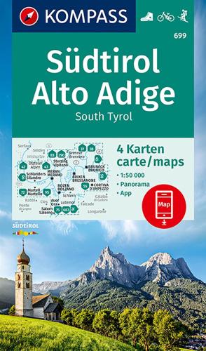 Alto Adige/sudtirol, Set Di 4 Cartine