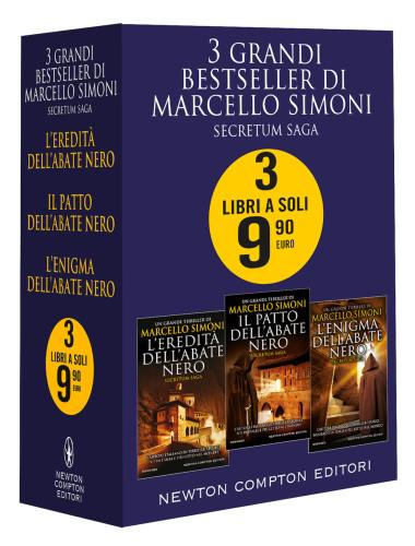 3 Grandi Bestseller Di Marcello Simoni. Secretum Saga: L'eredit Dell'abate Nero-il Patto Dell'abate Nero-l'enigma Dell'abate Nero