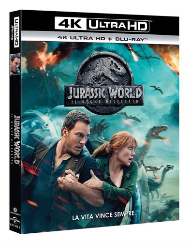 Jurassic World: Il Regno Distrutto (blu-ray 4k Ultra Hd+blu-ray) (regione 2 Pal)