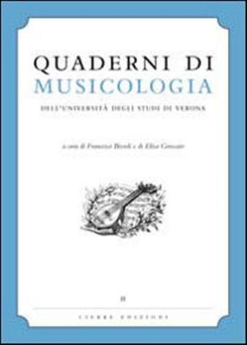 Quaderni Di Musicologia Dell'universit Degli Studi Di Verona