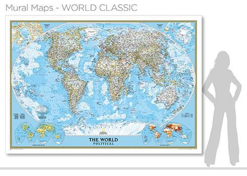 The world. Mural map