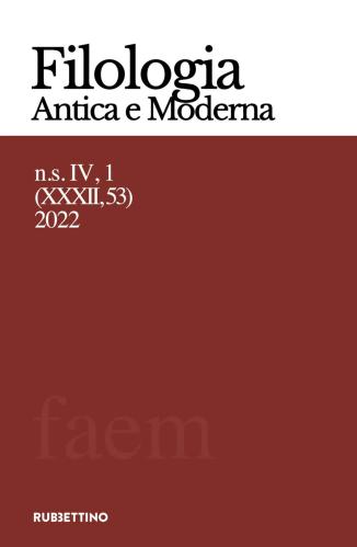 Filologia Antica E Moderna (2022) #53