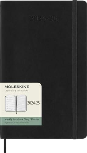 18 Months, Weekly Notebook. Large, Soft Cover, Black