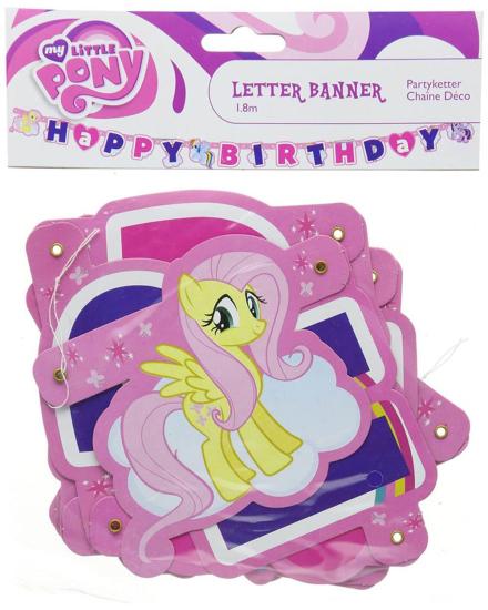 My Little Pony - Rainbow - Scritta Happy Birthday