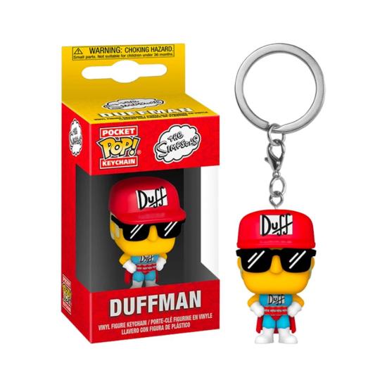 Simpsons: Funko Pop! Keychain - Duffman (Portachiavi)